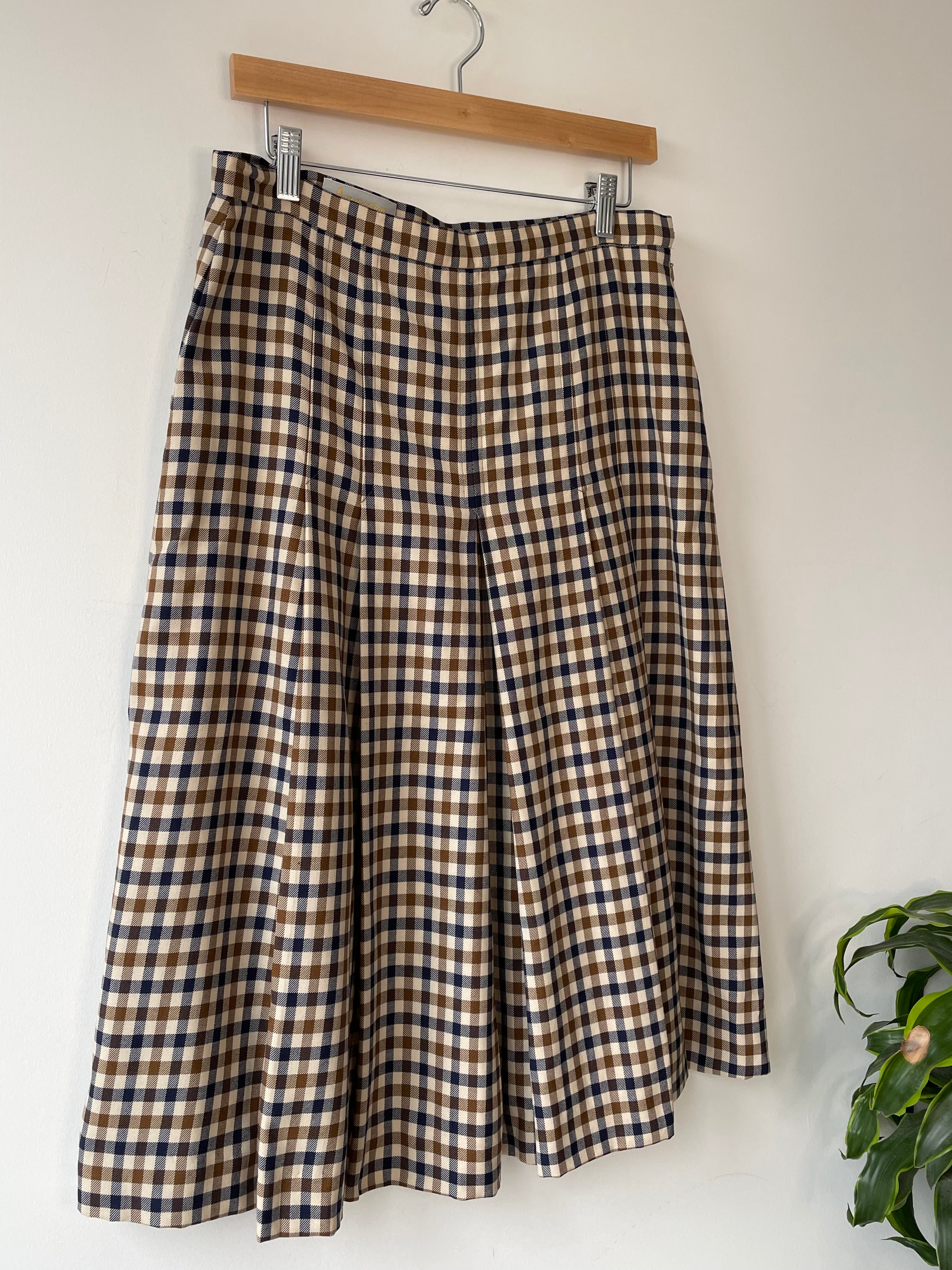 Aquascutum pleated check skirt Because Of The Times