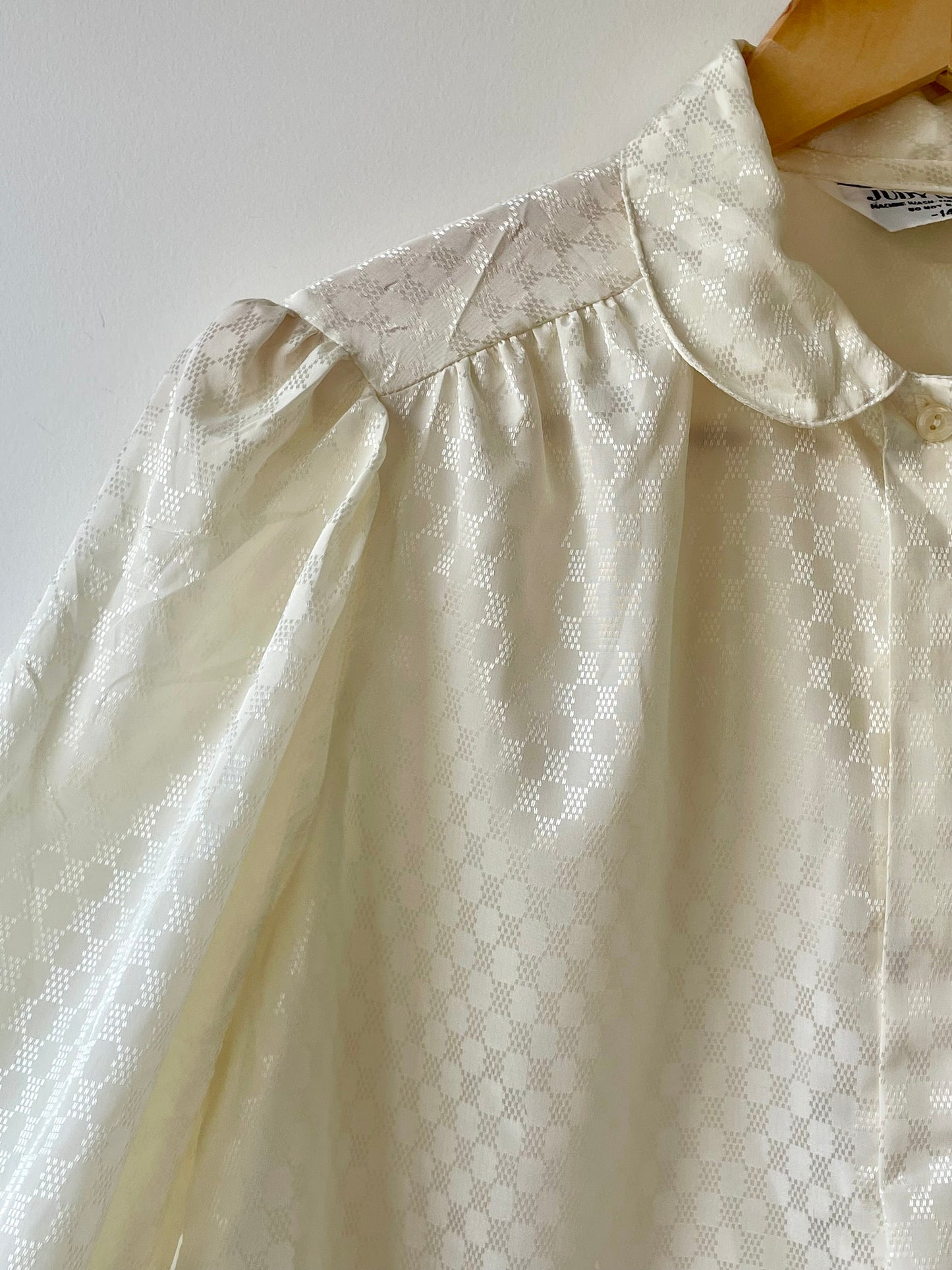 Jacquard-pattern blouse