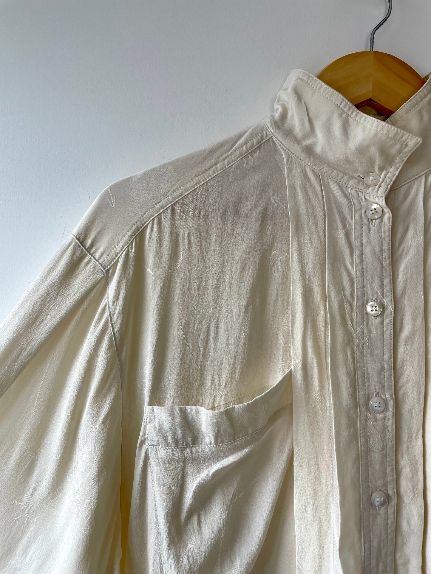 Escada high-neck silk blouse