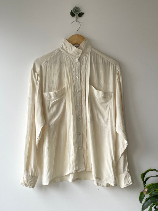 Escada high-neck silk blouse