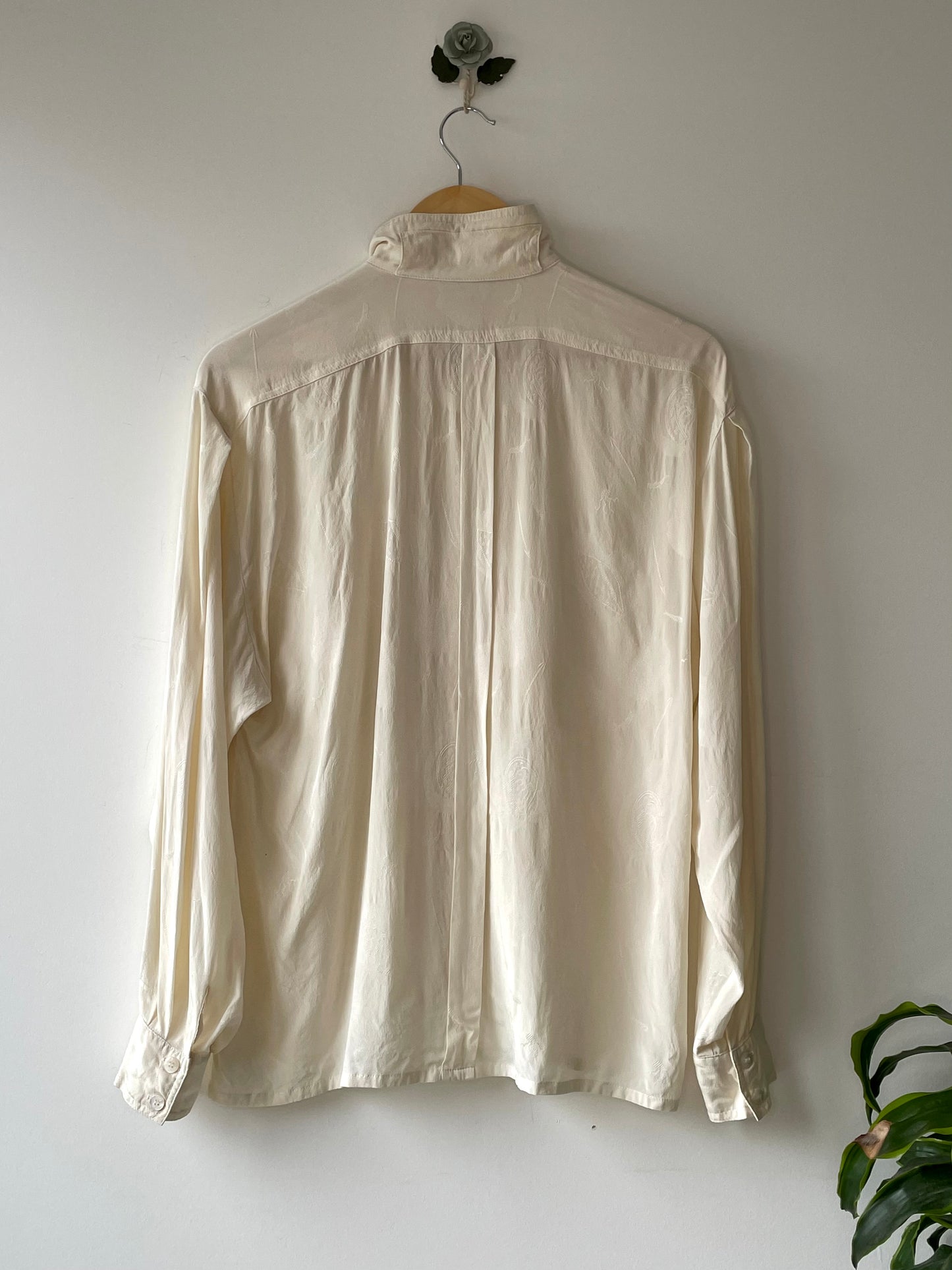 Escada high-neck silk blouse