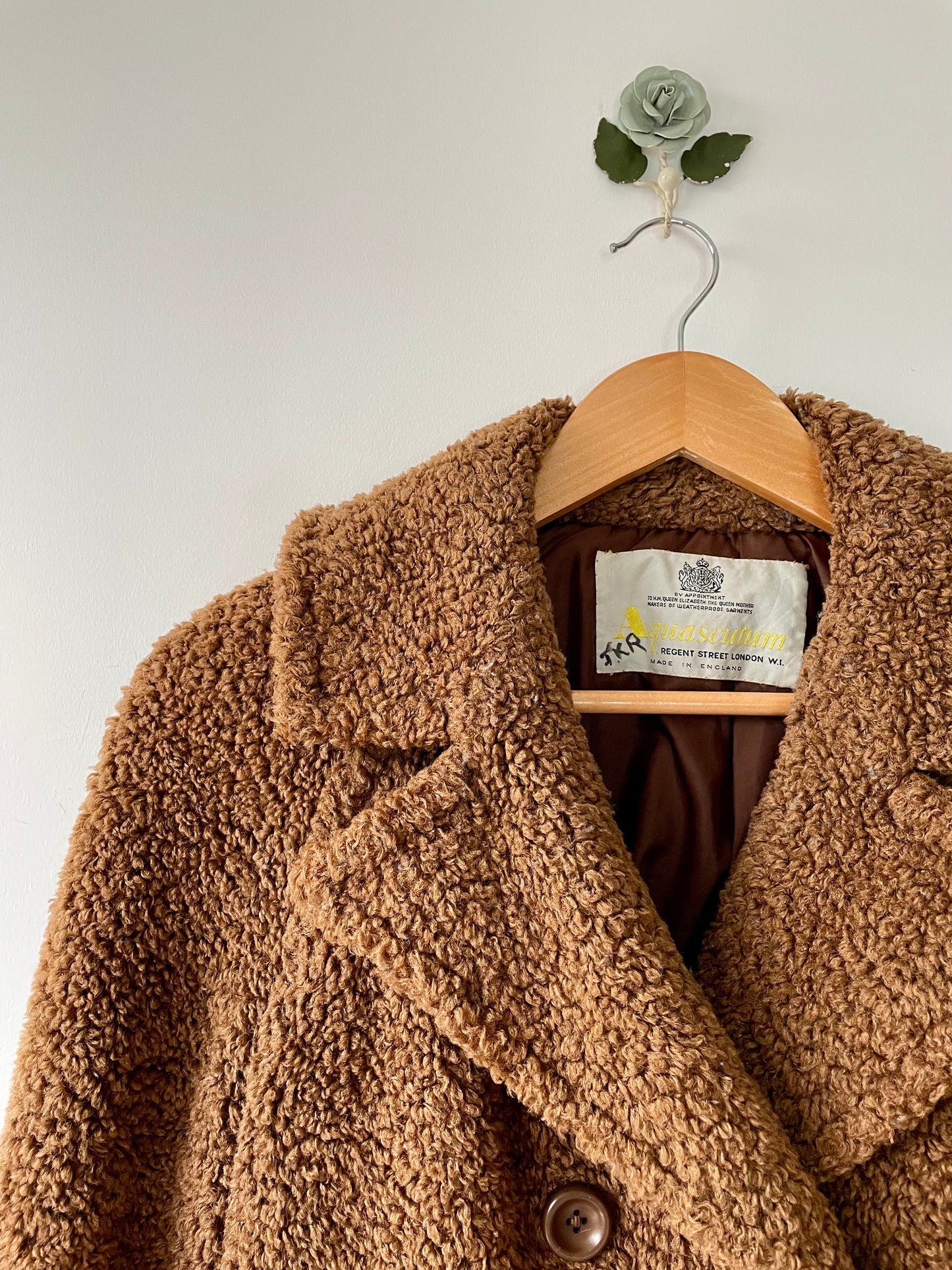 Vintage 1960s Aquascutum teddy coat