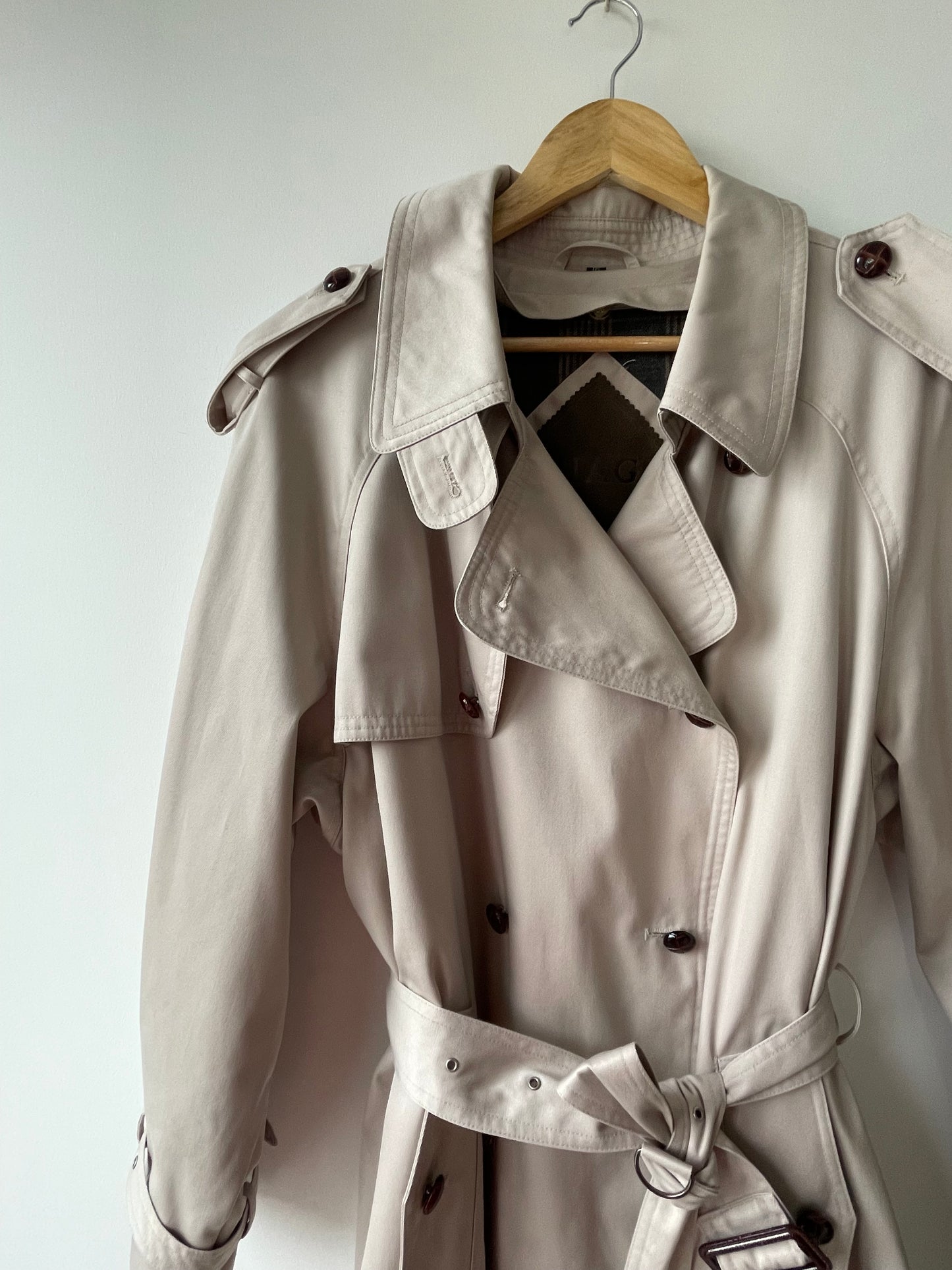 Nuage trench coat with detachable lining