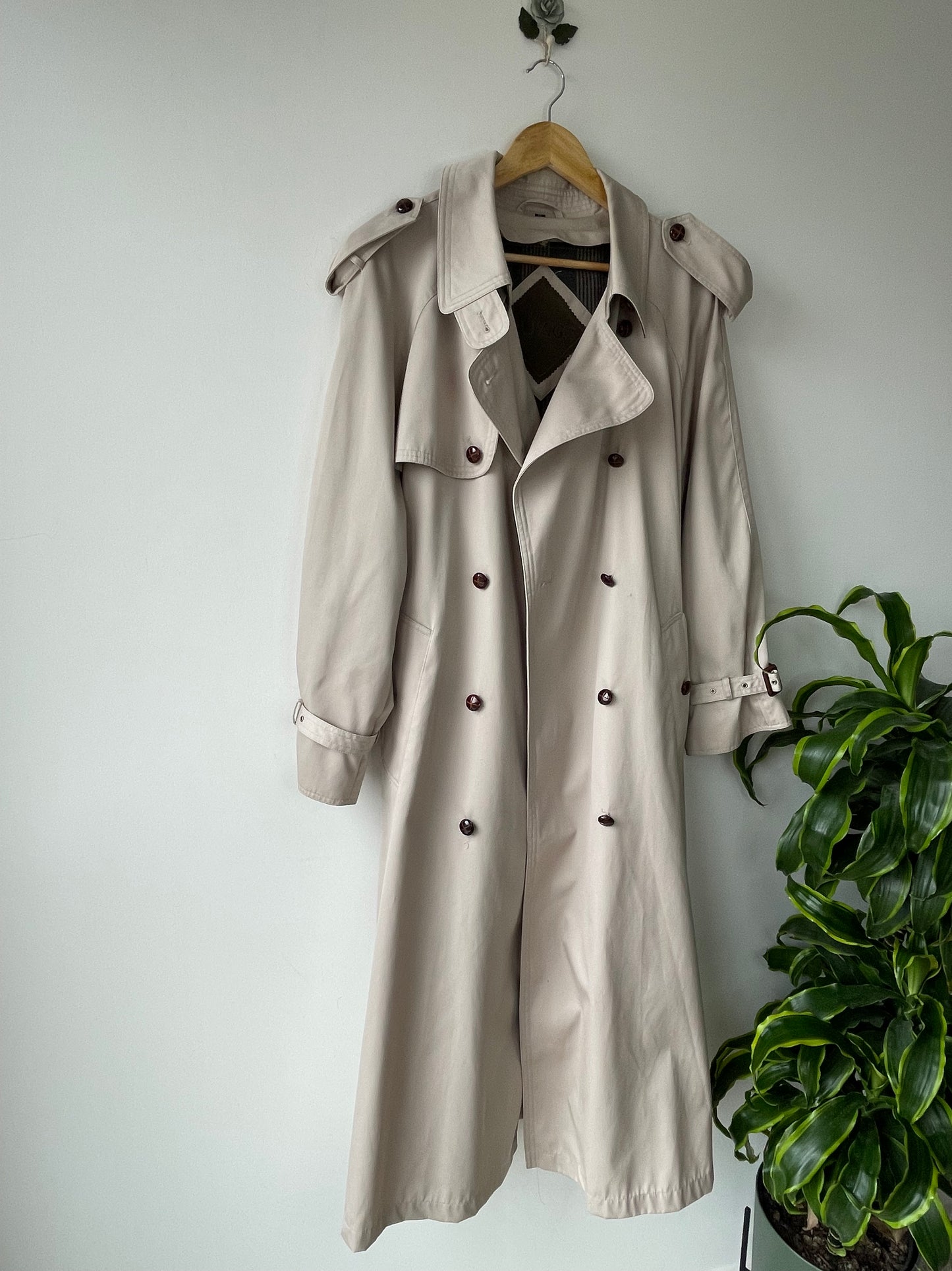 Nuage trench coat with detachable lining