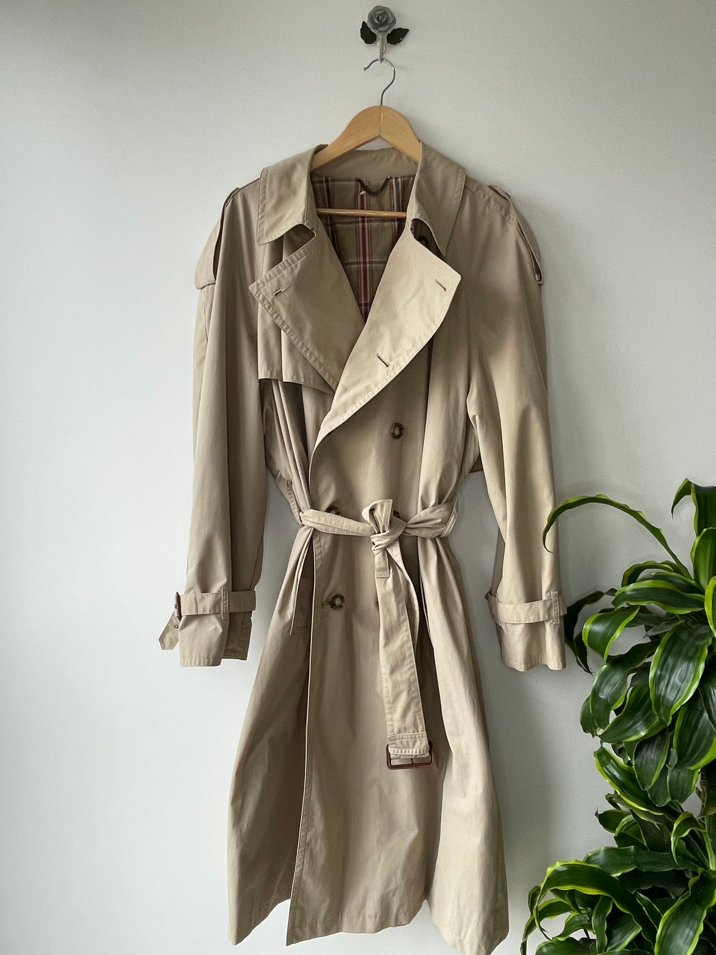 St Michael classic beige trench coat