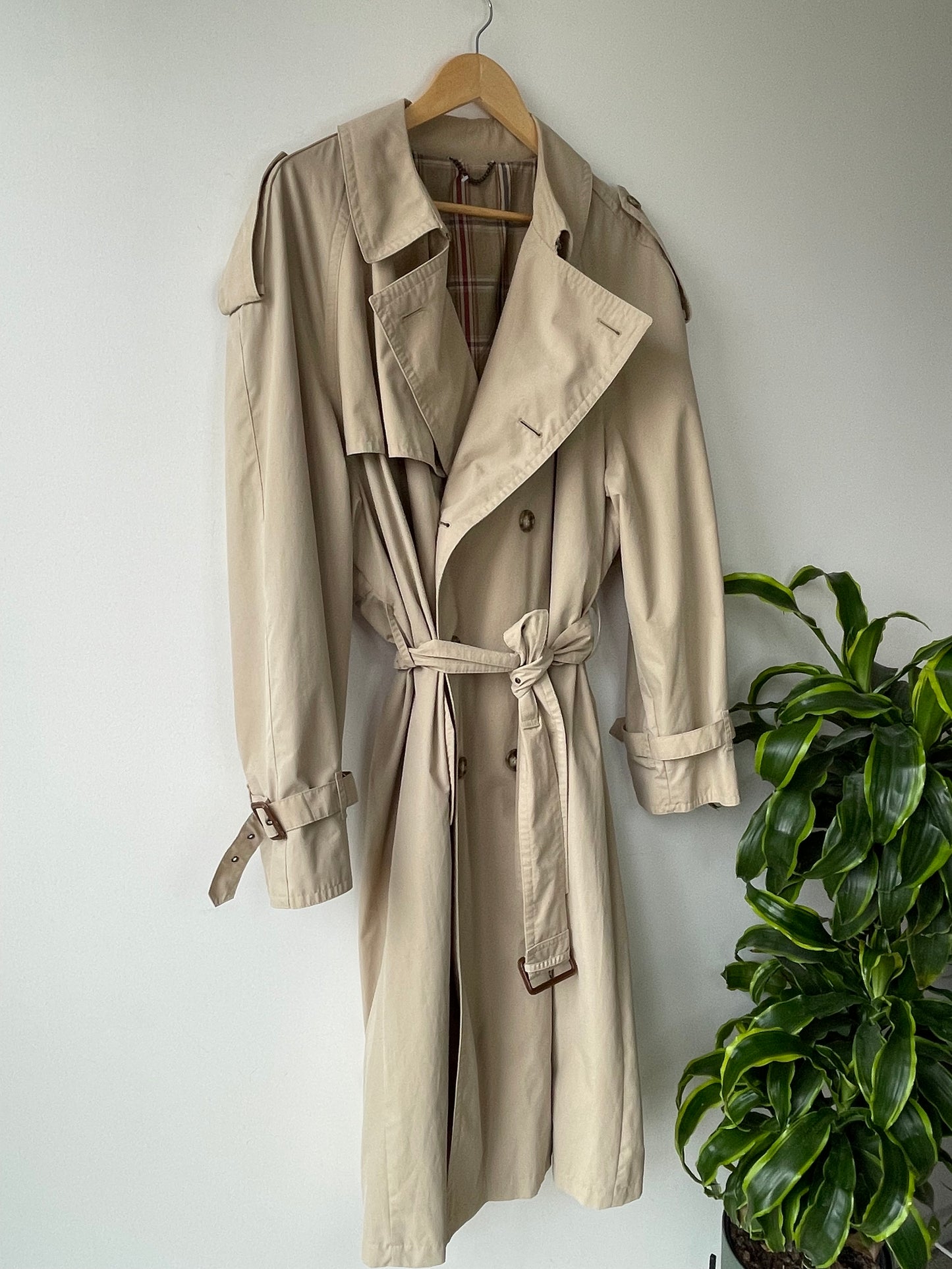 St Michael classic beige trench coat