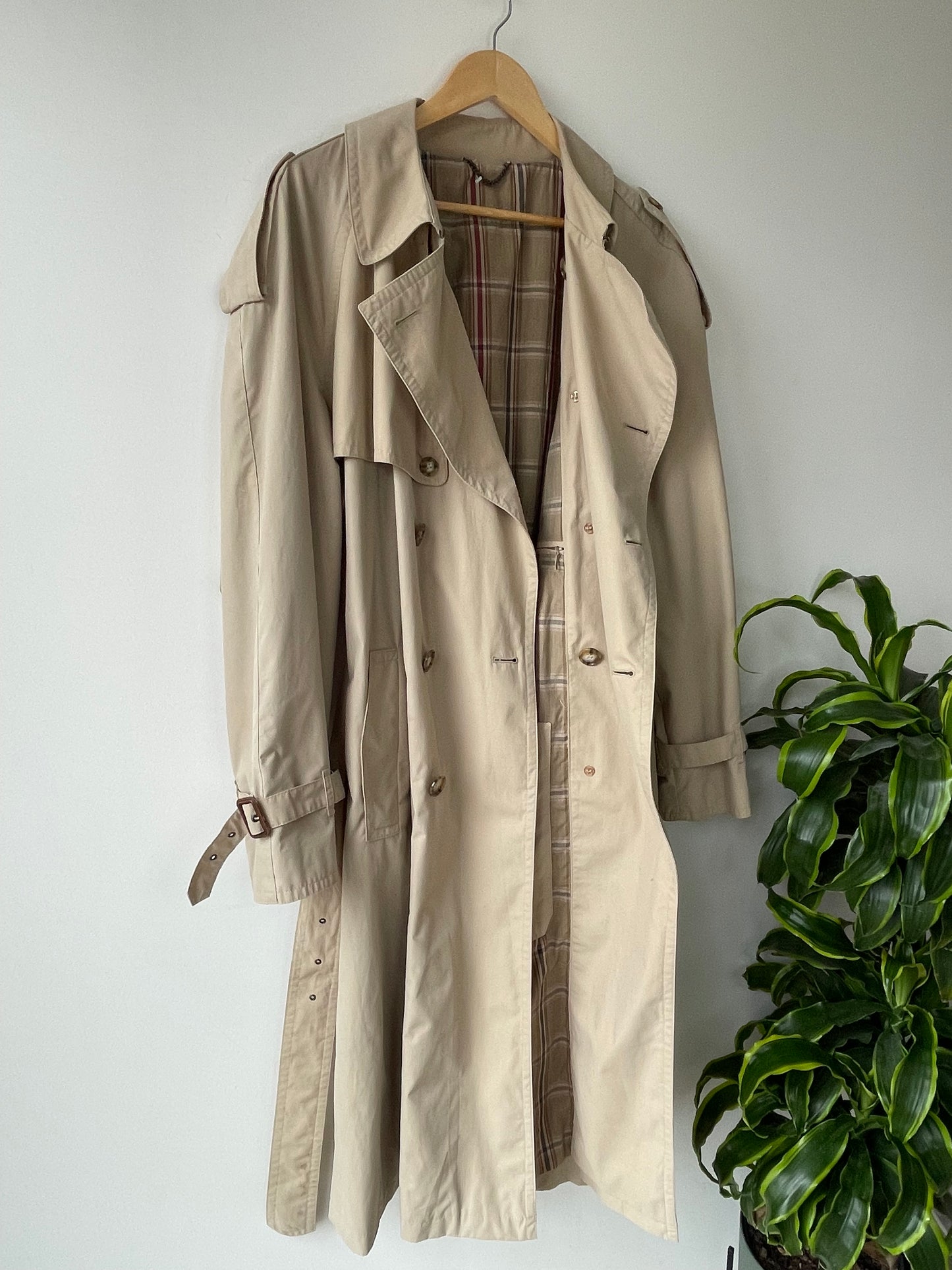 St Michael classic beige trench coat